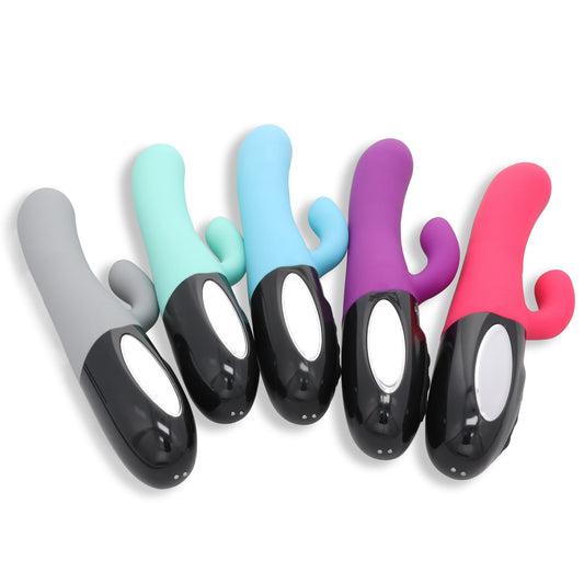 Intense Thrusting Rabbit Vibrator with Clitoral Stroker - The Herquake